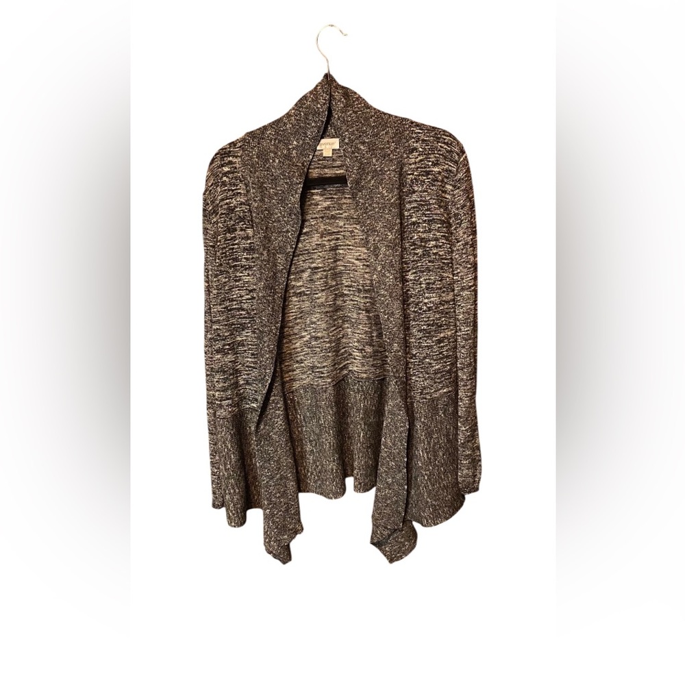 Avenue Asymmetrical Open Cardigan Size 22/24 Plus Size Draped Layering Sweater